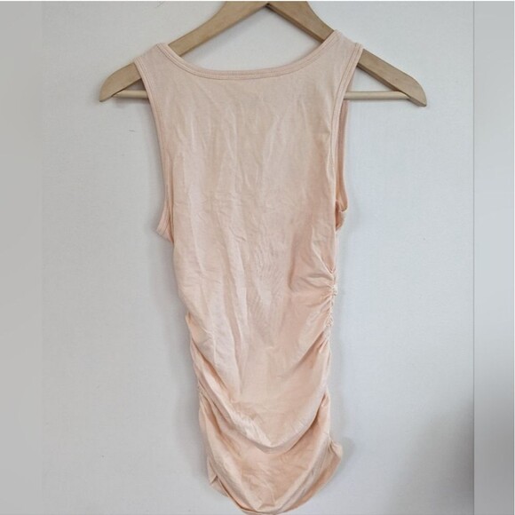 Sundance blush peach pink ruched tank top S Small - Picture 3 of 8
